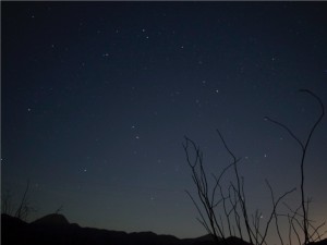 Seriously there were so many stars, that light is from the moon rising.