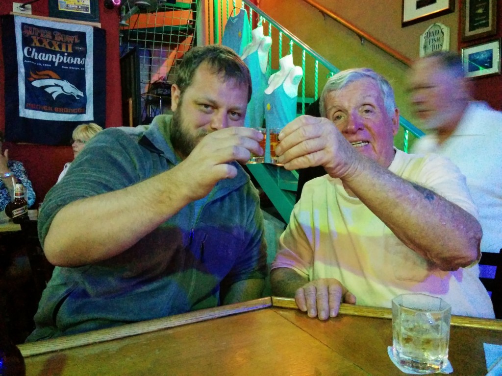 This guy is named Mike. We got pretty drunk. He arm wrestled a lady later on that night.