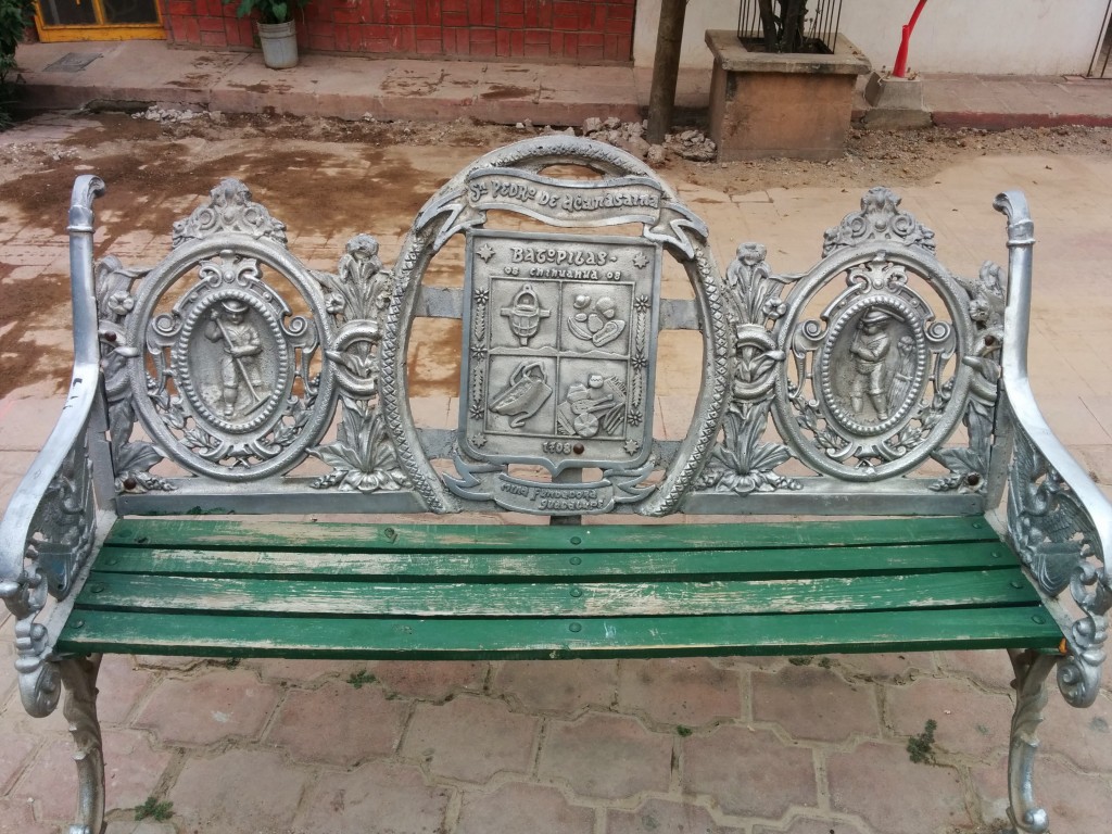 Town bench.