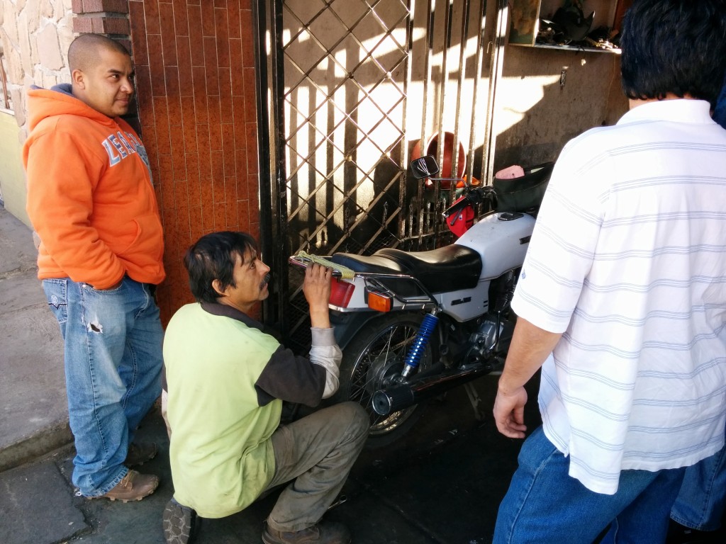 The quality of some of these bikes coming in is astounding, I can't believe people ride them. This one guy came in with a chain that was completely rusted, but they just beat on it a bit, put in a few new links and off he went on tires so bald you could see the cords. Pretty ballsy!