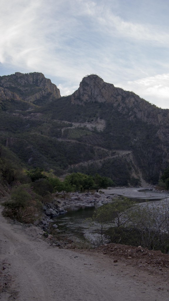 The mountain descent. Check out those switchbacks!