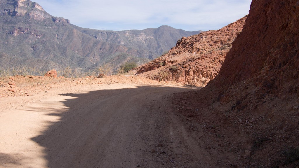 The copper road to Batopilas. We probably would have been riding something like this had the initial bridge still be intact.