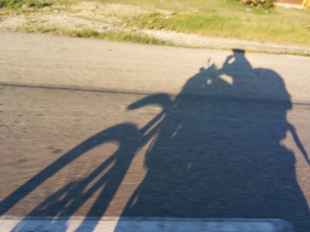 Rolling on. Took me forever to take this photo.